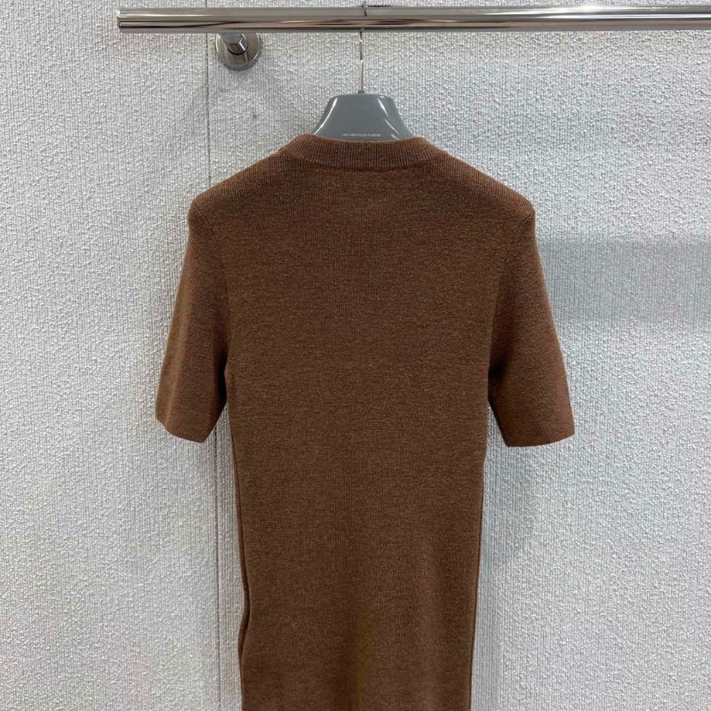 Prada short-sleeve sweater with anchor detail