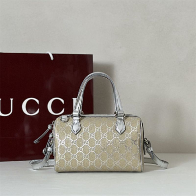 Gucci GG Emblem small Boston bag.