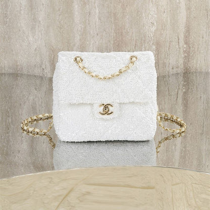 Chanel quilted sequins Flap Bag
