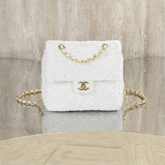 Chanel quilted sequins Flap Bag