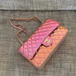 CHANEL 20B iridescent purple classic flap bag