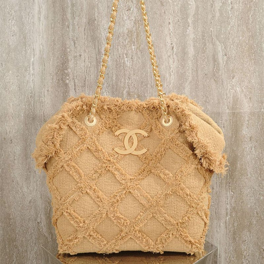 Chanel Tweed Nature Tote
