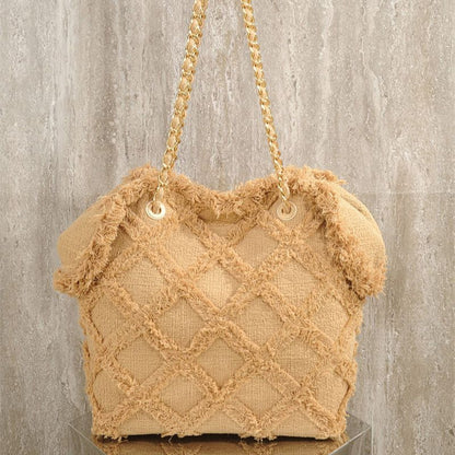 Chanel Tweed Nature Tote