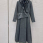 Dior grey distinctive ruffle neck Fall/Winter Ready-to-Wear Collection.
