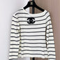Chanel long-sleeved, boat-neck top