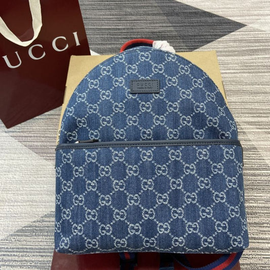 Gucci GG backpack in blue and ivory GG denim
