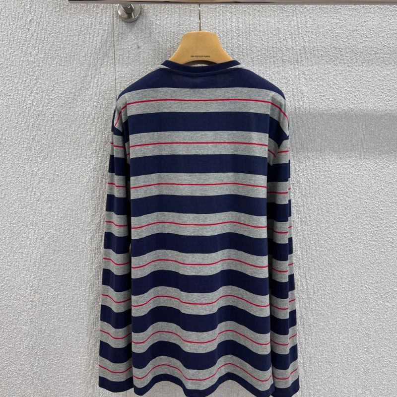 Miu Miu striped pattern long-sleeved t-shirt.
