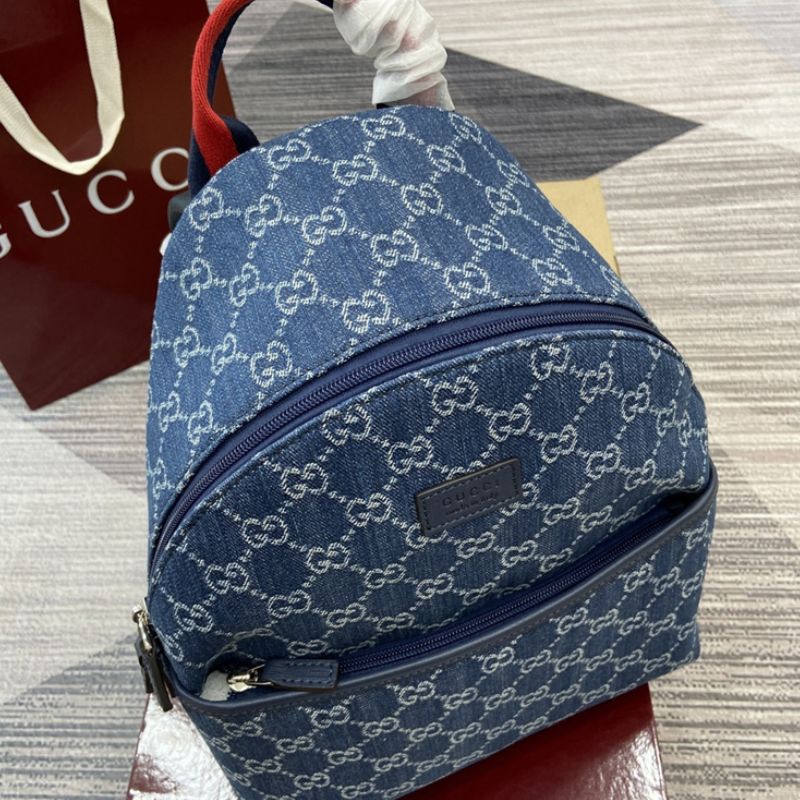 Gucci GG backpack in blue and ivory GG denim