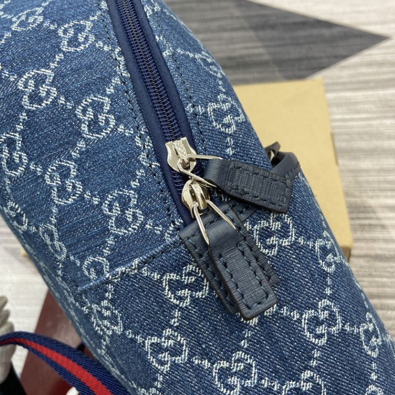 Gucci GG backpack in blue and ivory GG denim
