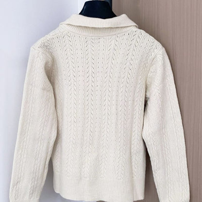 Miu Miu ribbed knit tank top and a zip-up cardigan set