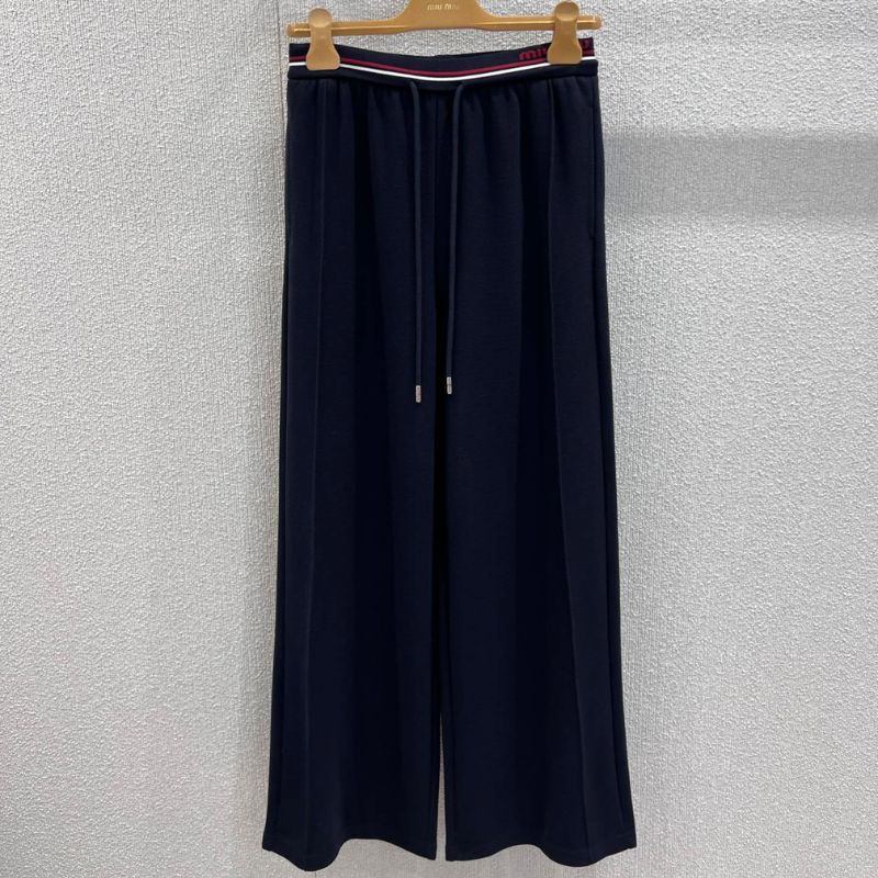 miu miu wide-leg track pants