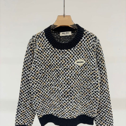Miu Miu speckled knit sweater