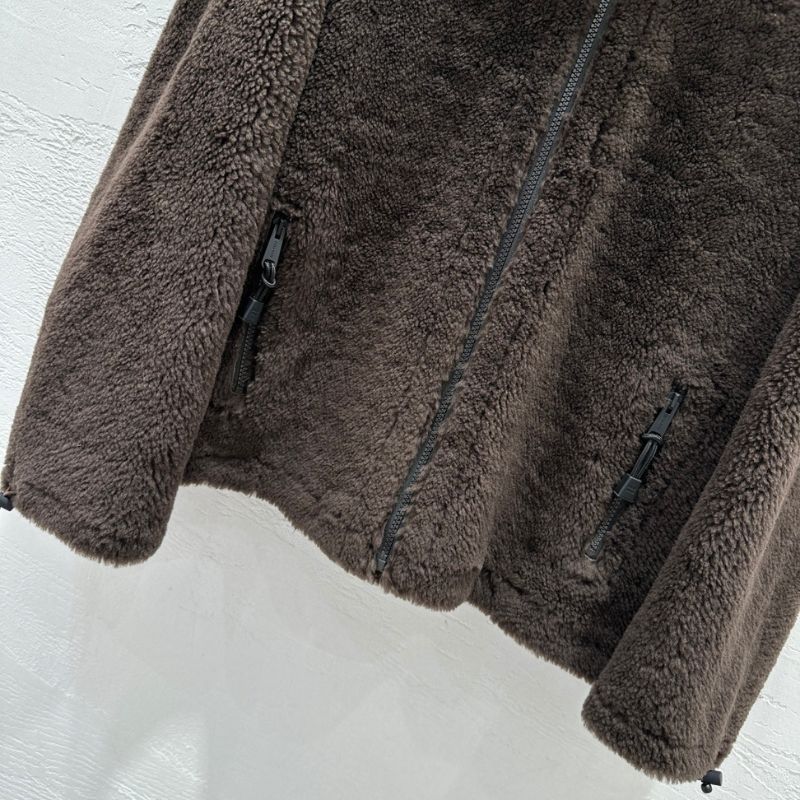 the Miu Miu brown sherpa fleece jacket