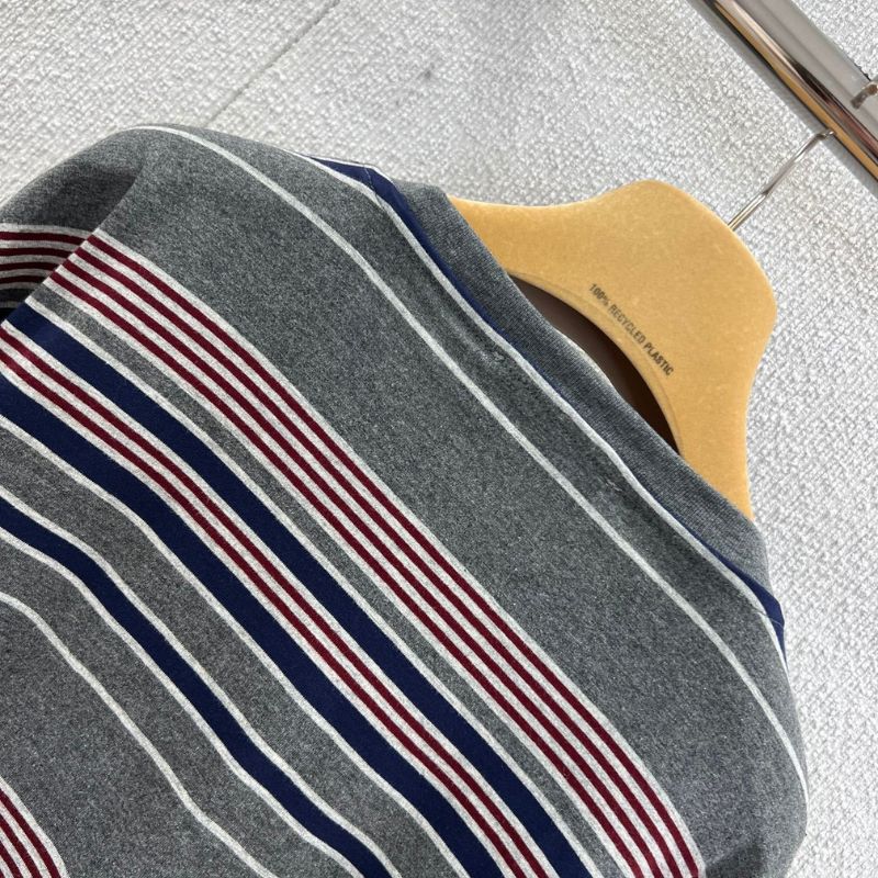 Miu Miu striped long-sleeved jersey T-shirt