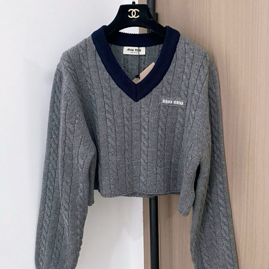 Miu Miu cable-knit sweater