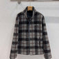Miu Miu Checked Teddy Zipper Jacket