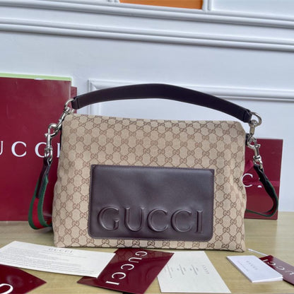 Gucci GG Canvas Large Crossbody Bag