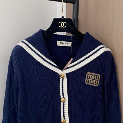 Miu Miu Sailor Knit Cardigan