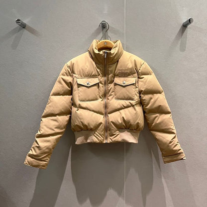 Miu Miu cropped puffer jacket
