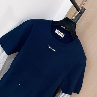 Miu Miu layered-look T-shirt