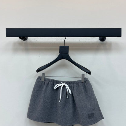 Miu Miu gray felt or wool-blend two-piece set