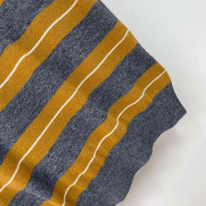 Miu Miu striped knit polo shirt