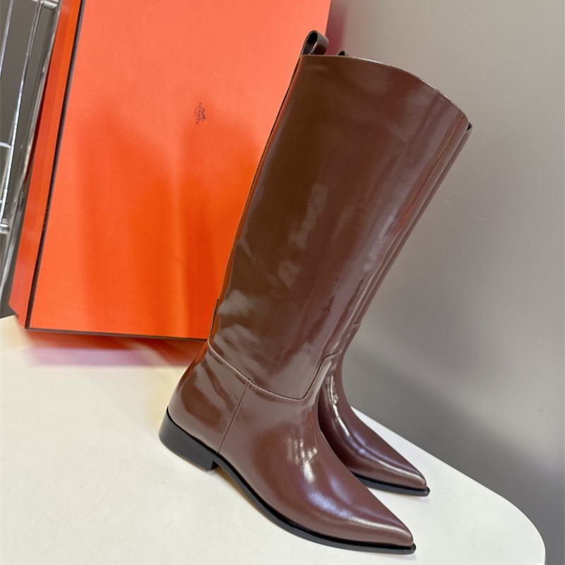 Hermes knee-high riding boots