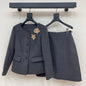 Miu Miu gray skirt suit