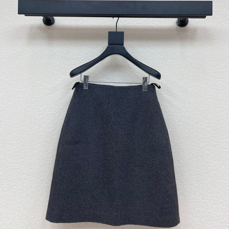 Miu Miu gray skirt suit