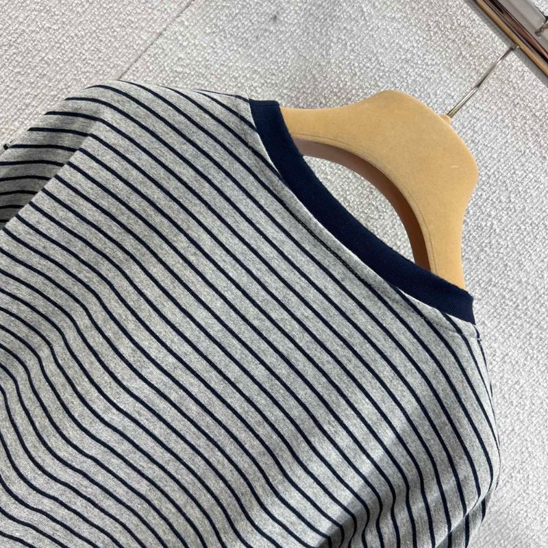 Miu Miu striped long-sleeved T-shirt