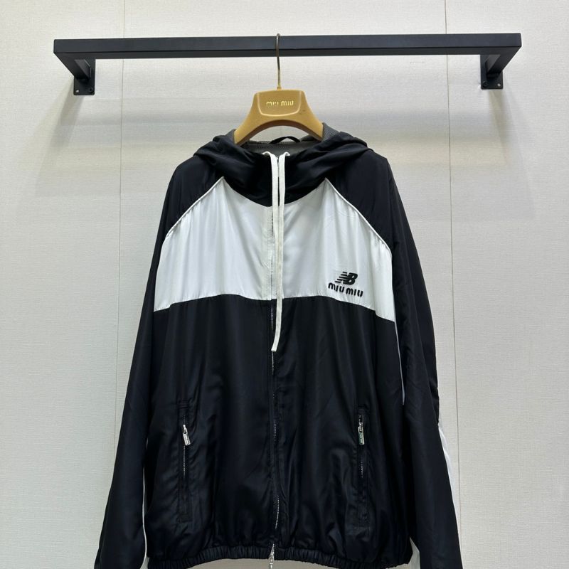 Miu Miu x New Balance Technical Poplin Hoodie Jacket