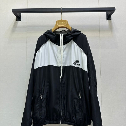Miu Miu x New Balance Technical Poplin Hoodie Jacket