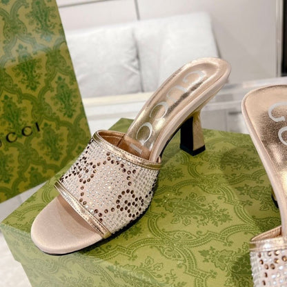 Gucci GG Crystal Sandals