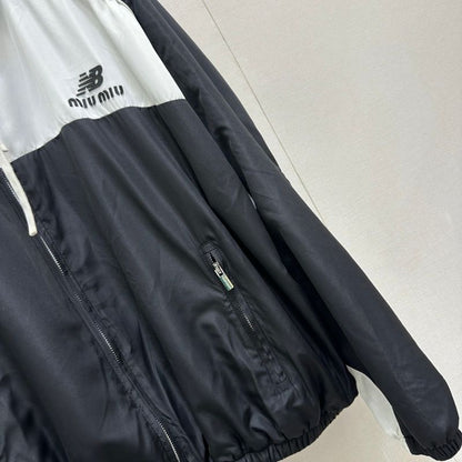 Miu Miu x New Balance Technical Poplin Hoodie Jacket