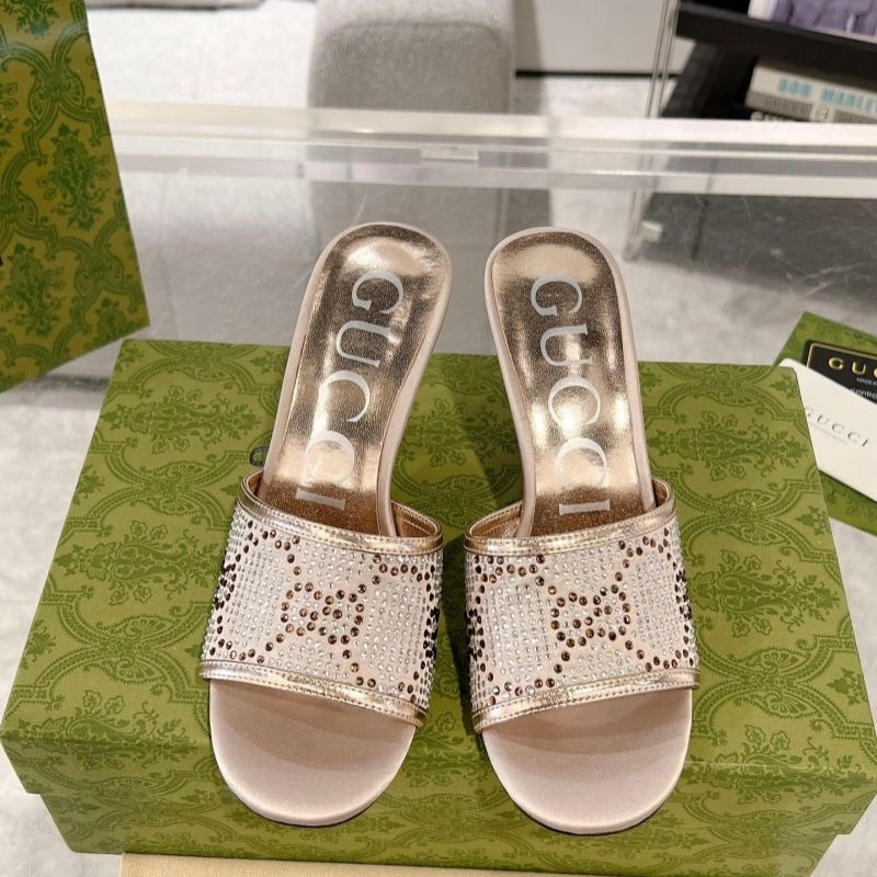 Gucci GG Crystal Sandals