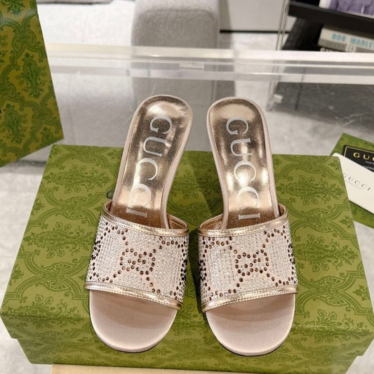 Gucci GG Crystal Sandals