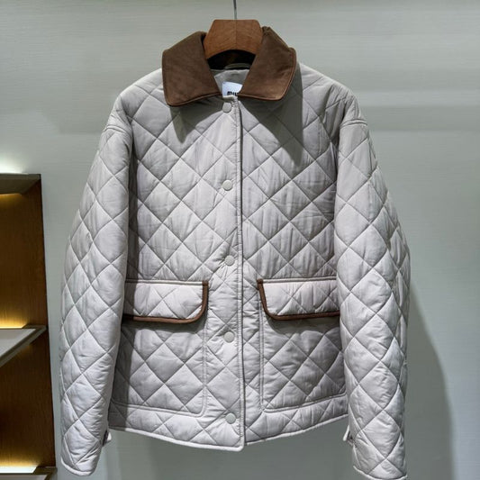 Miu Miu Quilted technical pongé blouson