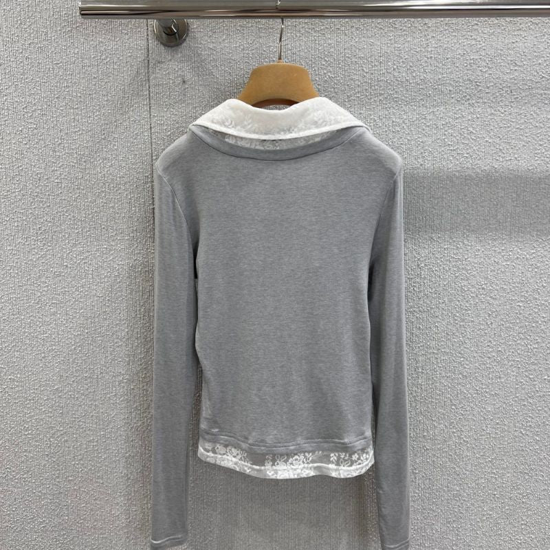Miu Miu long-sleeve sweater or knit top.