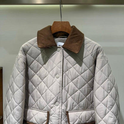 Miu Miu Quilted technical pongé blouson