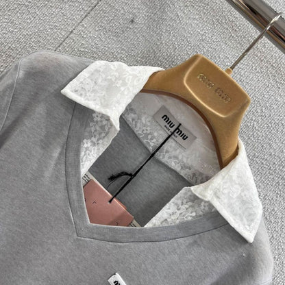 Miu Miu long-sleeve sweater or knit top.