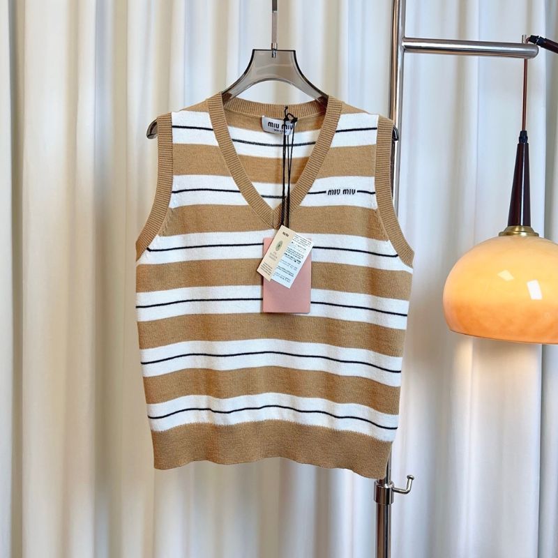 Miu Miu striped vest.