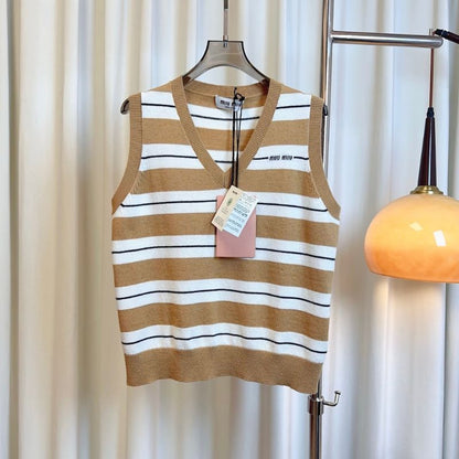 Miu Miu striped vest.