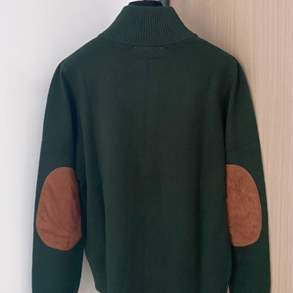 Miu Miu dark green full-zip cardigan