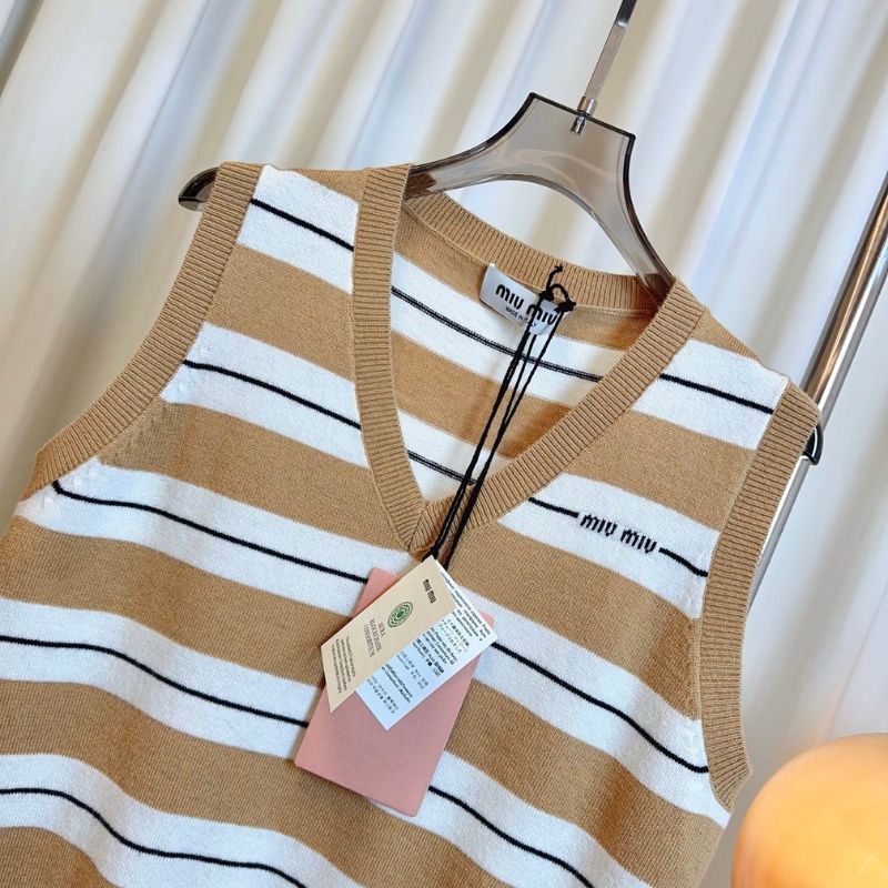 Miu Miu striped vest.