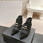 Chanel tweed ankle boots