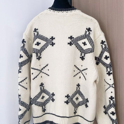 Miu Miu knit geometric cardigan