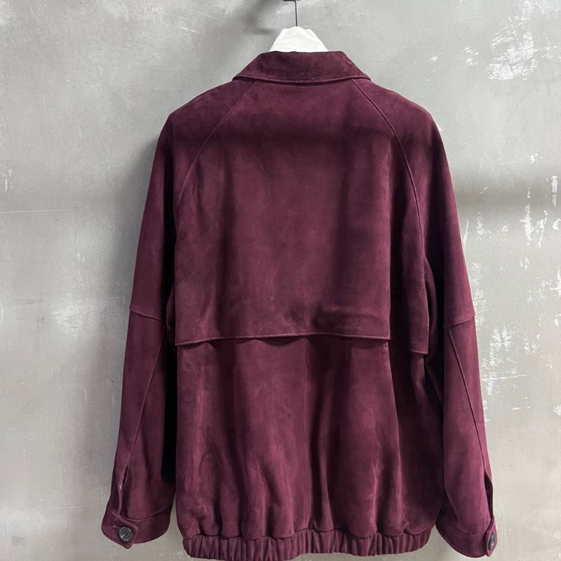 Miu Miu suede bomber jacket