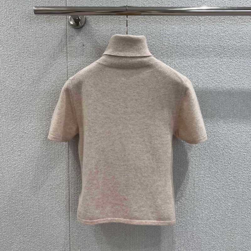 Miu Miu short-sleeved turtleneck sweater