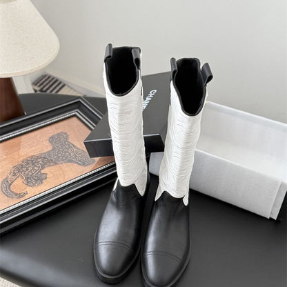 Chanel cowboy boots