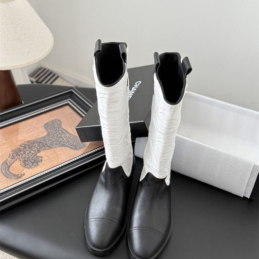 Chanel cowboy boots